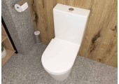 Унитаз-компакт A2807, безободковый, сиденье тонкое ДП, крепления Eva Gold