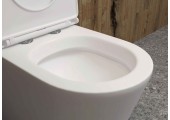Унитаз-компакт A2807, безободковый, сиденье тонкое ДП, крепления Eva Gold
