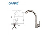 Смеситель для кухни G4099 хром Gappo