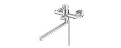 Смеситель д/ванны корот. нерж/сталь CHAMPION SUS-006 (EURO) CHROME Ø40