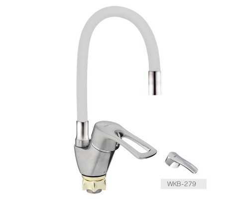 Смеситель для кухни Yub 279 Reflector Ø40 белый Zerix