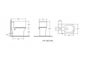 Унитаз-компакт EVA GOLD A2801B