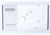 Монокран, металлокерамика из пластика АБС белый, серая ручка Brimix 