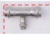 Трехраструбный пресс-тройник из нержавеющей стали 28*15*28mm ZTI.531.281528 TIM