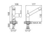 Смеситель для умывальника LR71007 Zerix