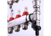 Коллекторная группа нерж в сборе 1*10 выходов евроконус 3/4