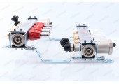 Коллекторный блок 1* 4 выхода нержавеющая сталь в сборе, евроконус 3/4