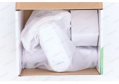 Смеситель д/ванны, короткий, PLAMIX Oscar-009 EURO White, (Ø35, без шланга и лейки)