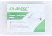 Смеситель д/ванны, короткий, PLAMIX Oscar-009 EURO White, (Ø35, без шланга и лейки)