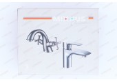 Смеситель для ванны Edem 009 короткий Ø35 белый Mixxus Premium