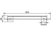 Полка стеклянная F30307 Frap