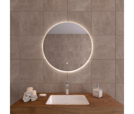 Зеркало  800 круглое Bingo с LED подсветкой и сенсорным выкл.Кайман Glassiko