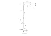 Душевая система G2483-8 хром белый Gappo