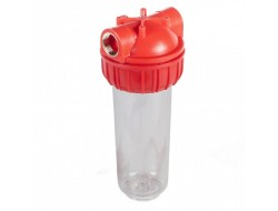 Фильтр-колба SlimLine 3-х компонентный 3/4" для горячей воды Аквамаг