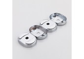 Полка стеклянная 3-х ярусная 25*25 F1907-3 Frap