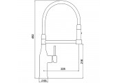 Смеситель для кухни G4398-51 черный Gappo