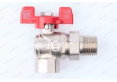 Кран шаровый с американкой угловой EUROPRODUCT  1/2
