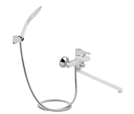 Смеситель для ванны Edem 006 Euro Ø35 белый Mixxus Premium