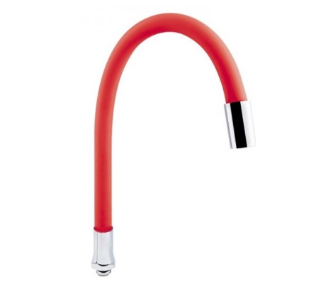 Излив силиконовый красный C-L50-02RD TIM
