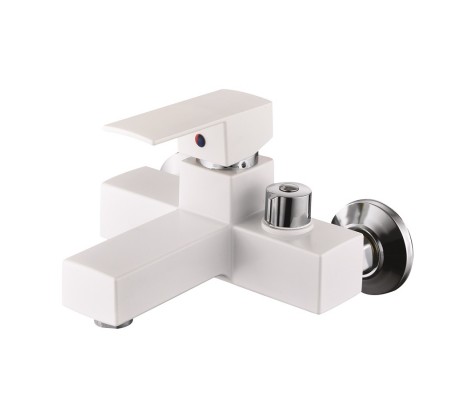 Смеситель д/ванны PLAMIX KUBUS-009 EURO SET White