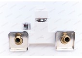Смеситель д/ванны PLAMIX KUBUS-009 EURO SET White