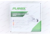 Смеситель д/ванны PLAMIX KUBUS-009 EURO SET White