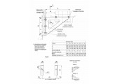 Консоль К4 L-500 под площадку монтажную f2504 Ferrum