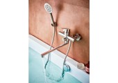 Смеситель для ванны LUX-006 Euro из нержавеющей стали Zerix