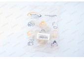 Кран пластиковый шаровый 50 латунный шар стандарт серый RTP