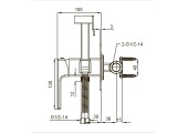 Смеситель для гигиенического душа KB-23009-05 черный Koer