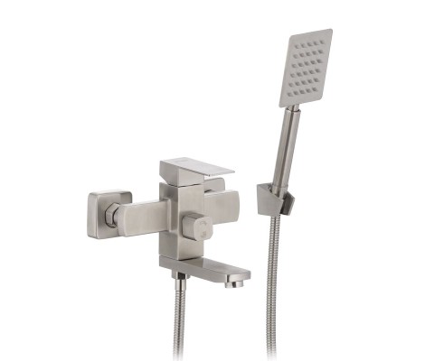 Смеситель для ванны KUB 009 Ø40 короткий из нержавеющей стали SUS304 Mixxus 