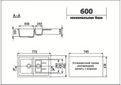 Мойка керамогранитная U - 205 - 302 песочный Ulgran