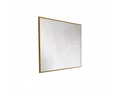 Зеркало 70*80 с полированной кромкой на золотом алюм профиль, универс. крепл. 873 КЗСК