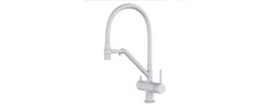 Смеситель для кухни KB-72006-03 с выходом для питьевой воды белый+силик.излив белый Koer