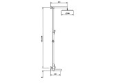 Душевая система G2481 хром черный Gappo
