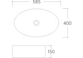 Умывальник накладной А252 