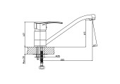 Смеситель для кухни Onix 004 25 см Ø40 Mixxus Premium