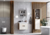 Зеркальный шкаф 50, Оливия 50 Белый Aquaton