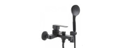 Смеситель для ванны Kubus 009 короткий Ø40 Euro черный Mixxus Premium