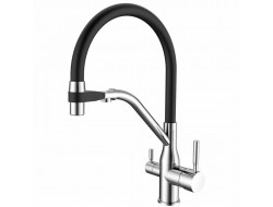 Смеситель д/кухни MIXXUS PREMIUM GRAVITY 021 REFL.BLACK Ø35 (8 шт/ящ)