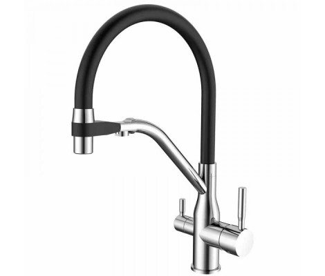 Смеситель д/кухни MIXXUS PREMIUM GRAVITY 021 REFL.BLACK Ø35 (8 шт/ящ)
