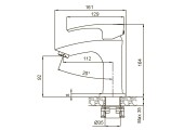 Смеситель для умывальника KB-10007-01 хром Koer