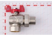 Кран шаровый с американкой угловой EUROPRODUCT 3/4
