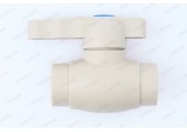 Кран шаровый 20 латунный шар серый Prime Pro Aqua