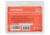 Батарея аккумуляторная PATRIOT PB BR 21V(Max) Li-ion 3,0Ah UES тонкая зарядка (5,5 мм)