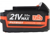 Батарея аккумуляторная PATRIOT PB BR 21V(Max) Li-ion 3,0Ah UES тонкая зарядка (5,5 мм)