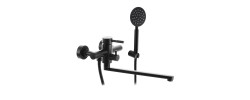 Смеситель для ванны SUS 006 Ø40 длинный из нержавеющей стали SUS304 черный Euro Mixxus