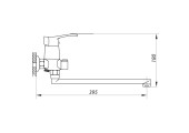 Смеситель для ванны LUN7 031 Zerix
