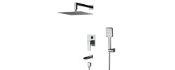 Душевая система KB-68007-01 встраиваемая водопад хром Koer