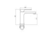 Смеситель для раковины G1017-6 черный Gappo